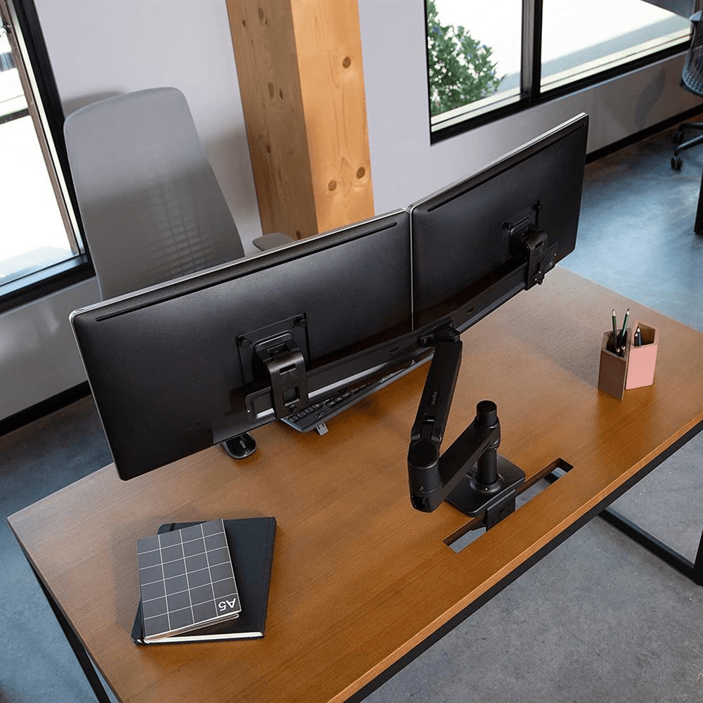 Bras écran double direct pour bureau Ergotron – LX
