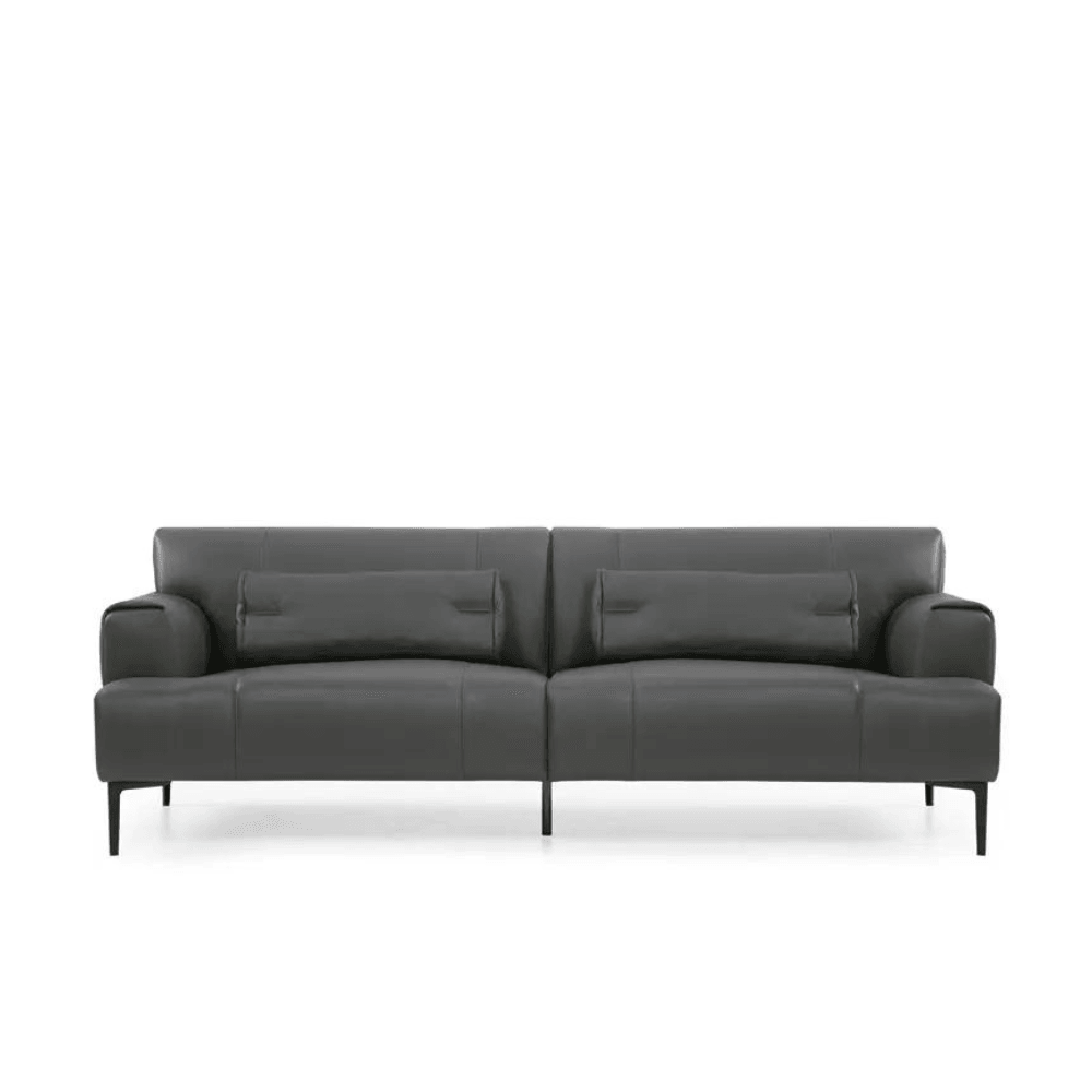 Three-seater Montevideo leather office lounge sofa