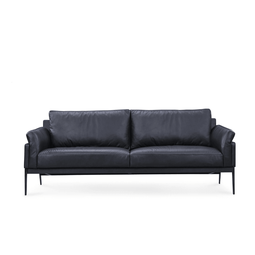 Three-seater Kingstown leather office lounge sofa