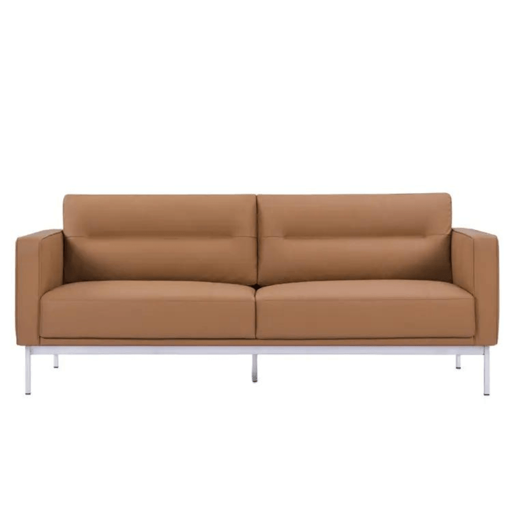 Kuwait three-seater leather office lounge sofa