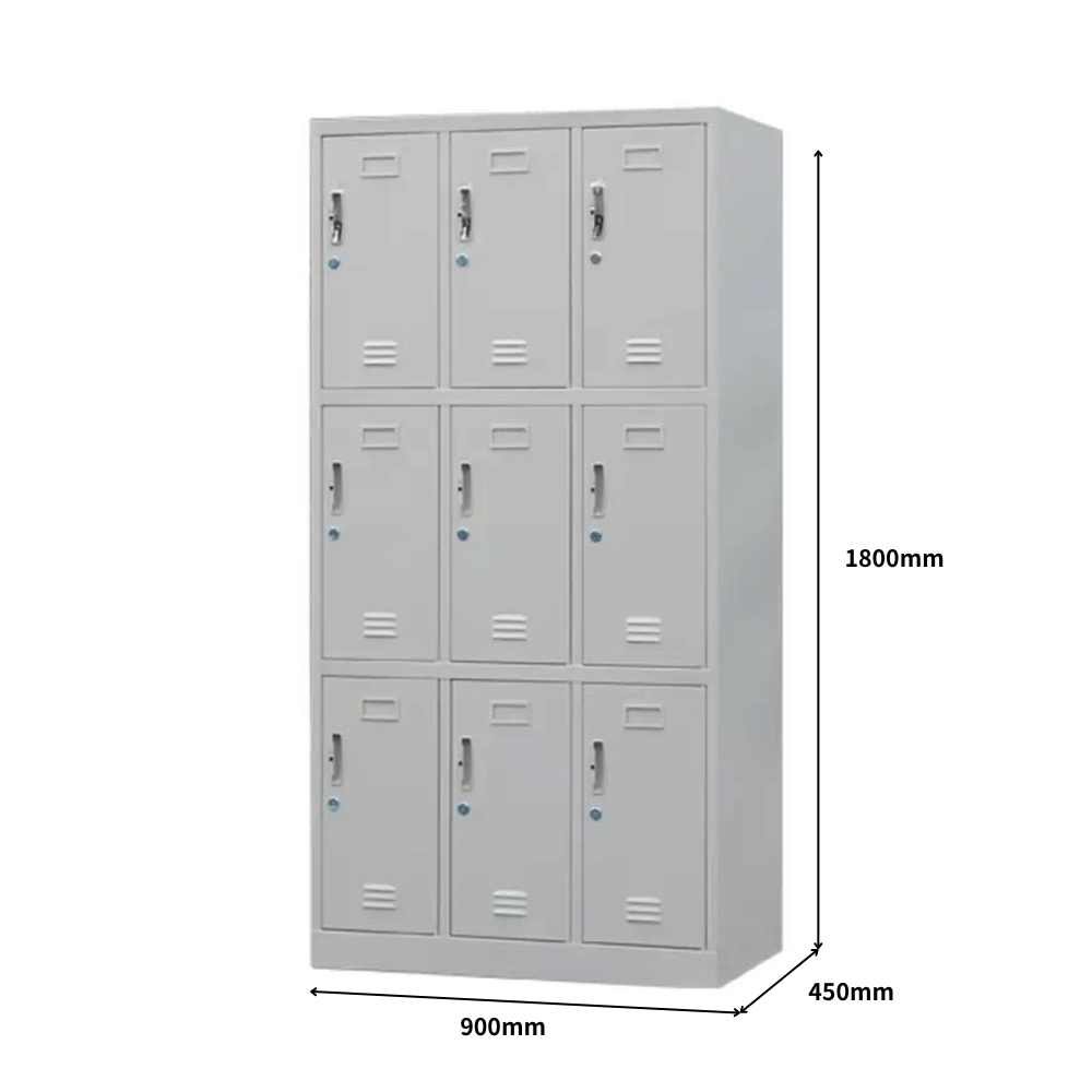 Office steel locker wardrobe MLK with compartments