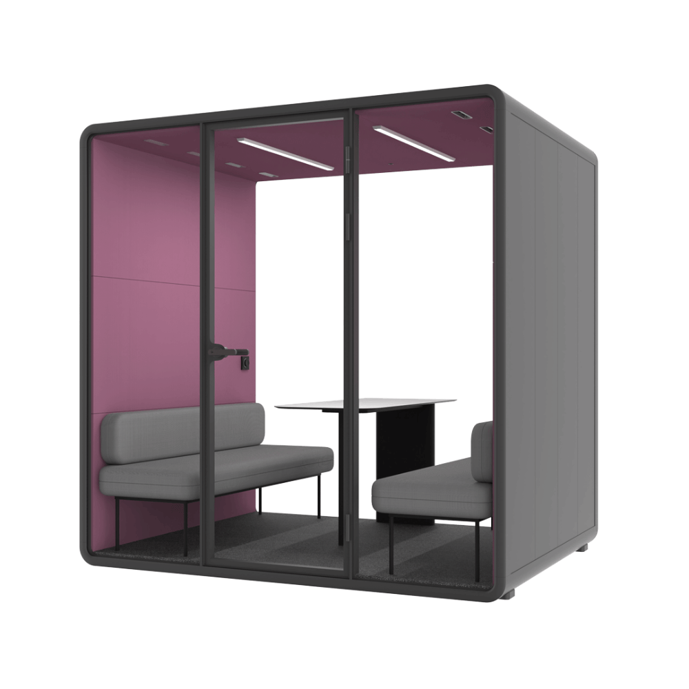 Paddington ZUM-L 4-person Privacy Acoustic Booth for Office