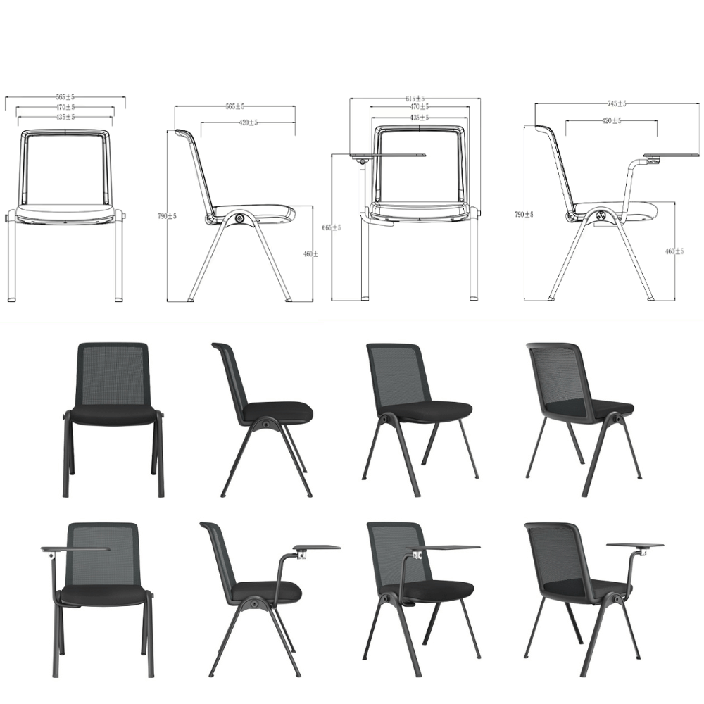Chaise Tobias-A empilableSilla apilable Tobias-A