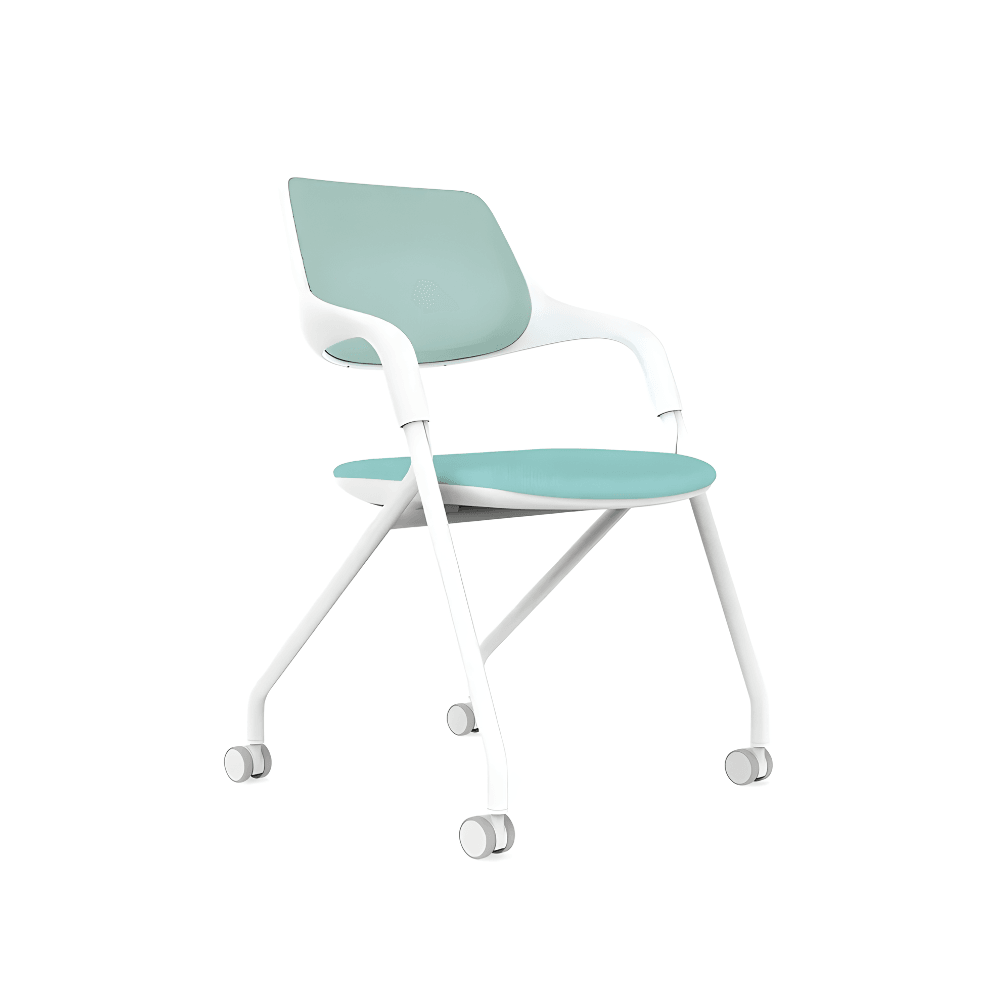 Chaise Vela-A empilable avec roulettes