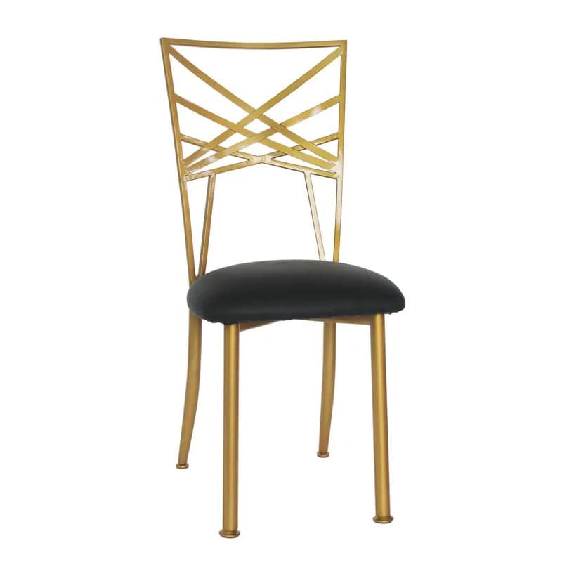 Chaise Cindy Gold and Black