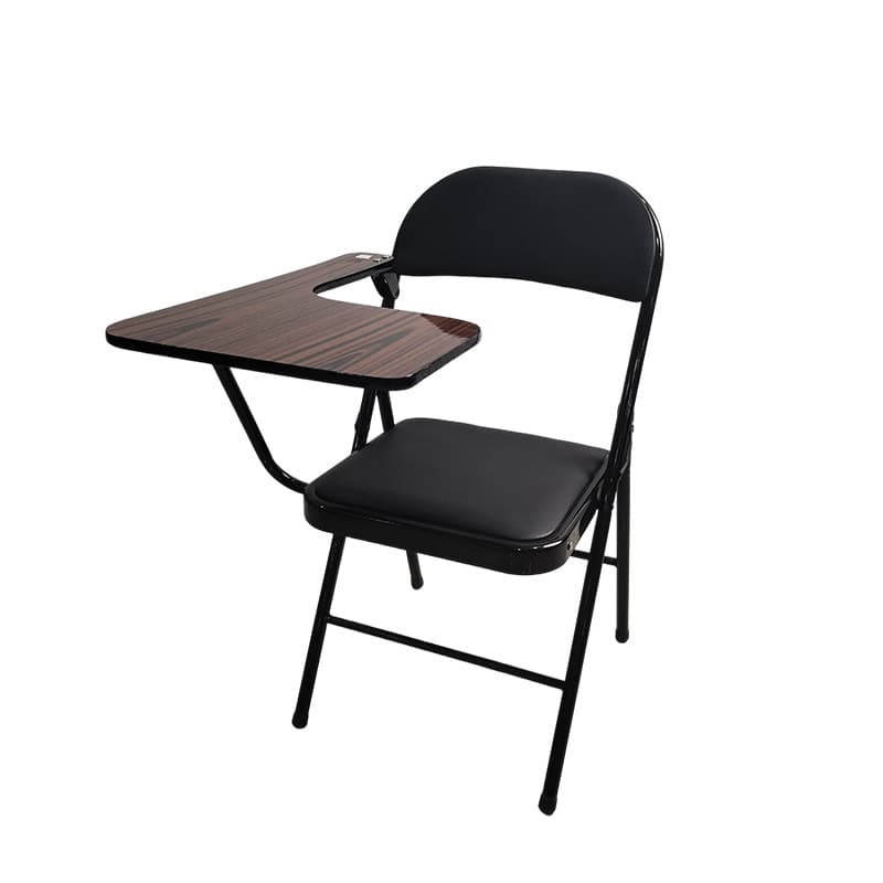 Folding lounge chair with tablet
