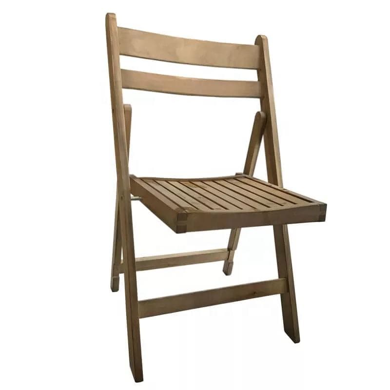 Folding Wooden Slat Lounge Chair