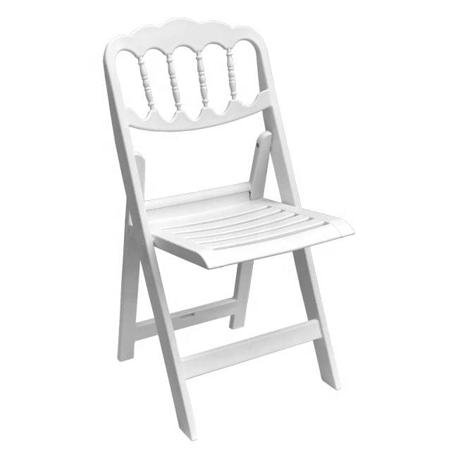 Folding Napoleon Wood Chair with Slat Seat