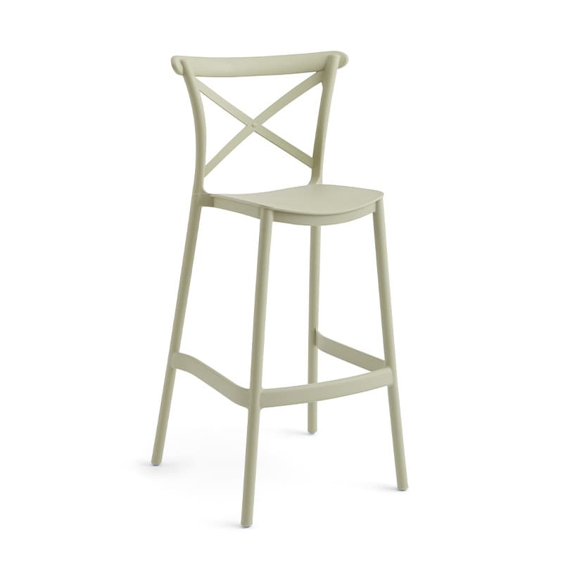 Chaise crossback Bar de polipropileno