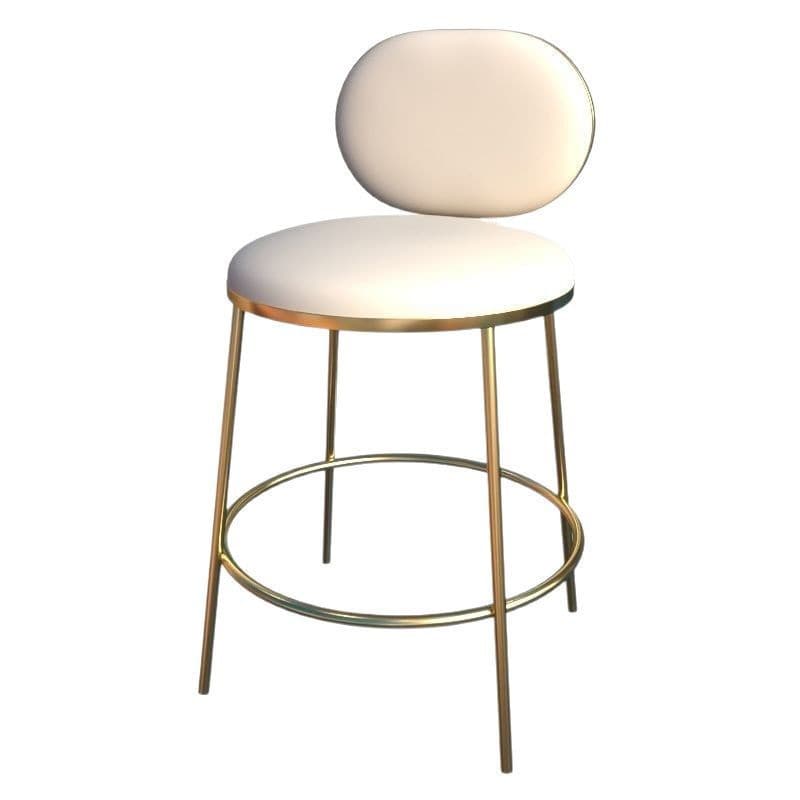 Silla de bar dorada de imitación