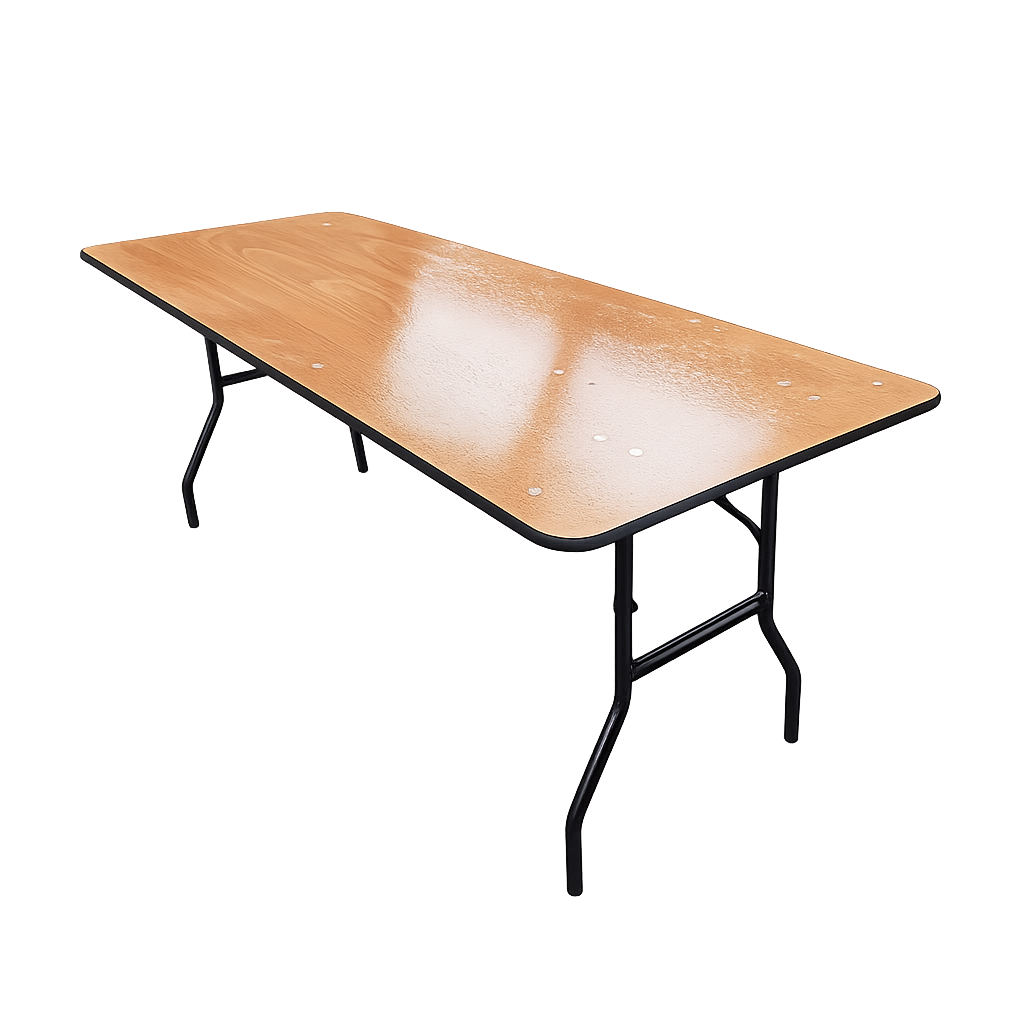 Mesa plegable de madera 122 x 76cm