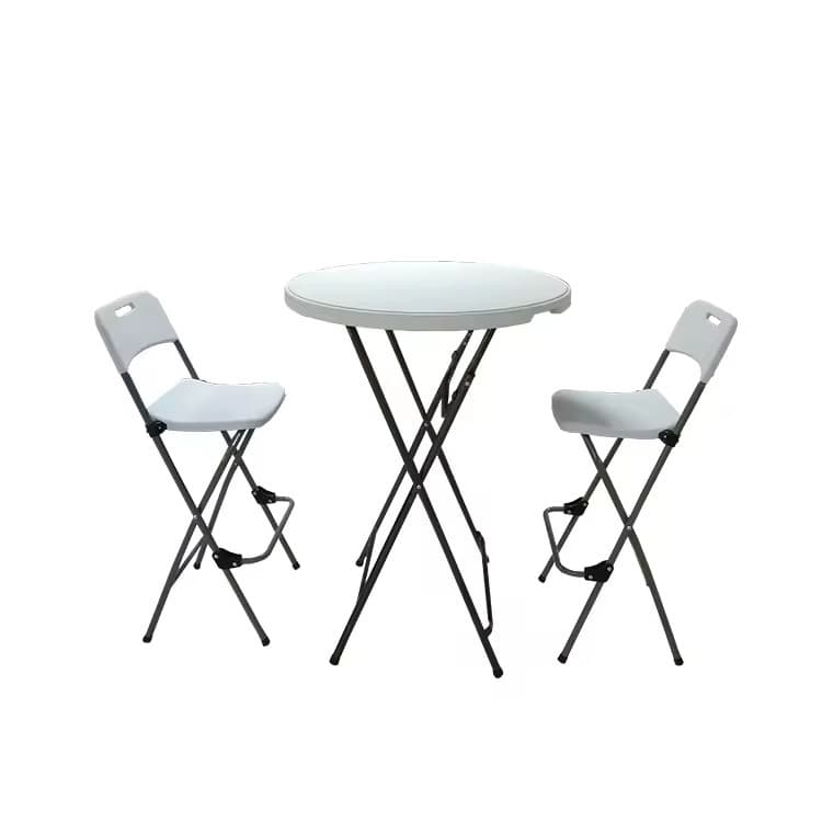 High round polyethylene standing table Diameter 80cm H110cm