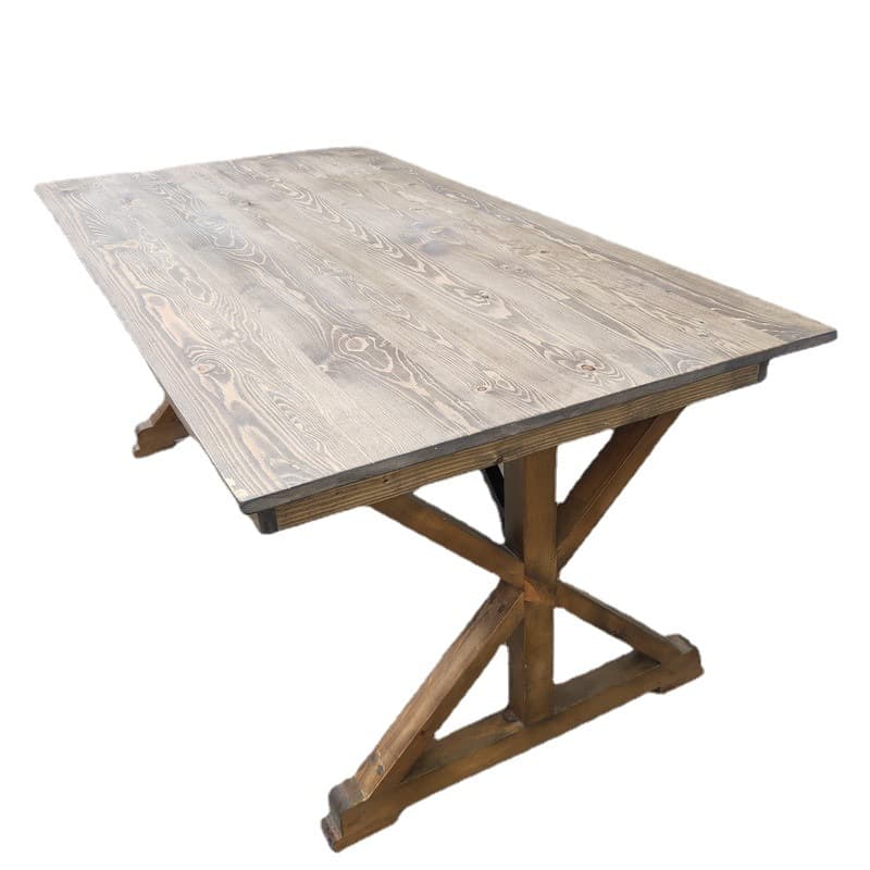 Mesa rústica plegable 200 X 100 cm