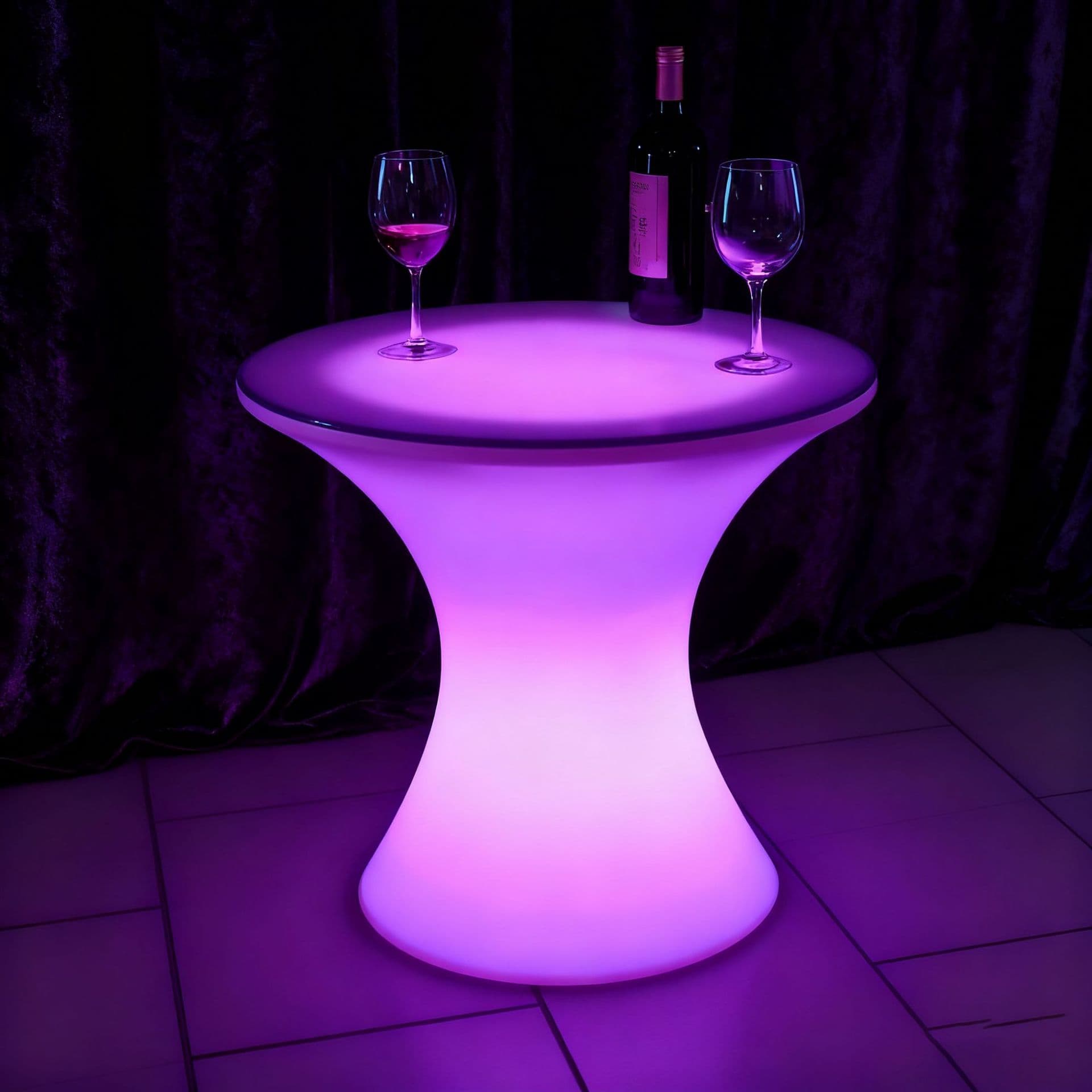 Mesa de centro luminosa 60 X 60 X 60 cm