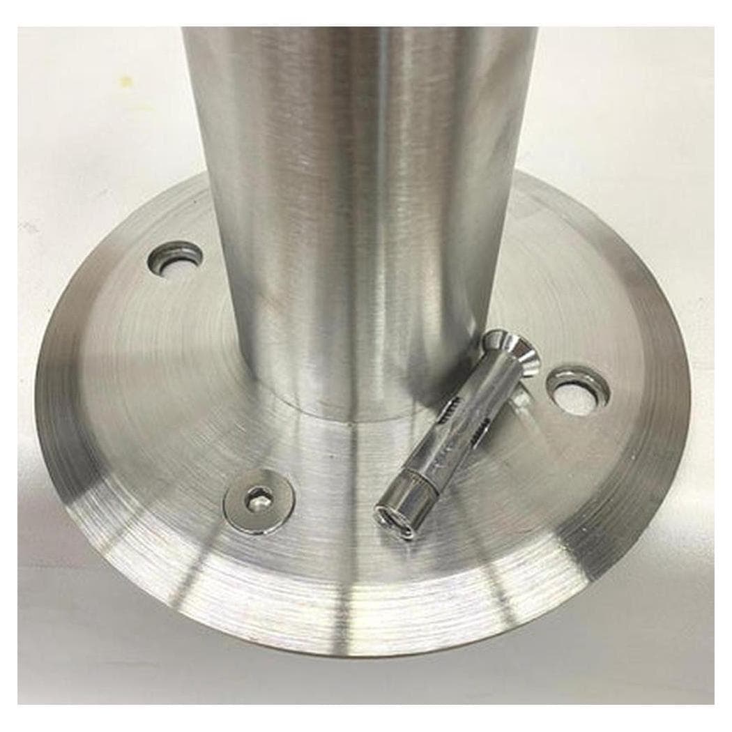 Table base fixed to the floor - stainless steel