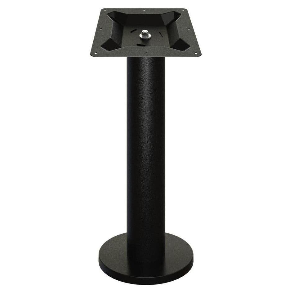 Embases de mesa exteriores - acero galvanizado negro - fijación al suelo