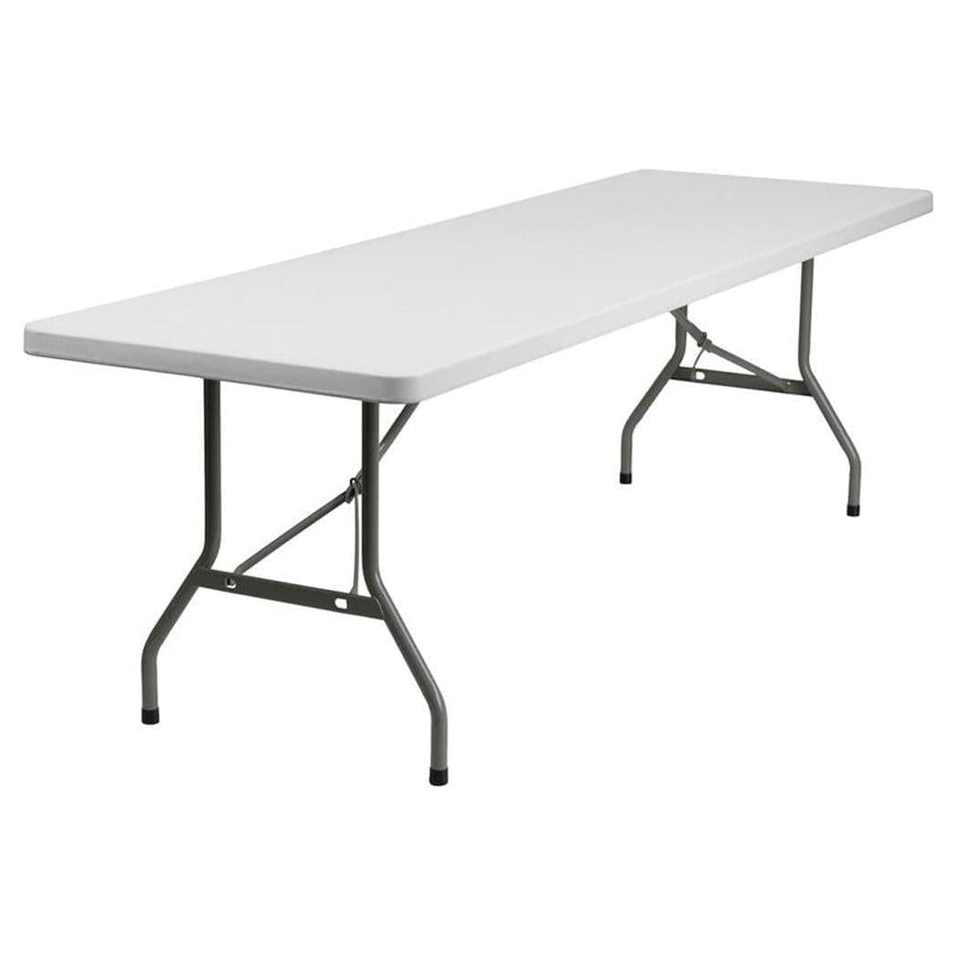 Table pliante en plastique blanc – 244 cm
