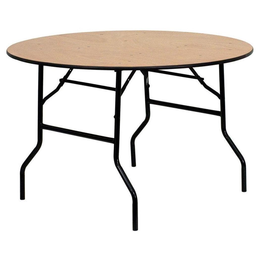 Table pliante banquet ronde en bois