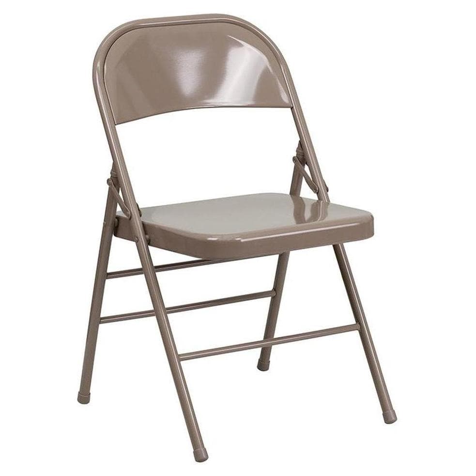Folding metal chair TITAN - triple reinforcement and double hinge