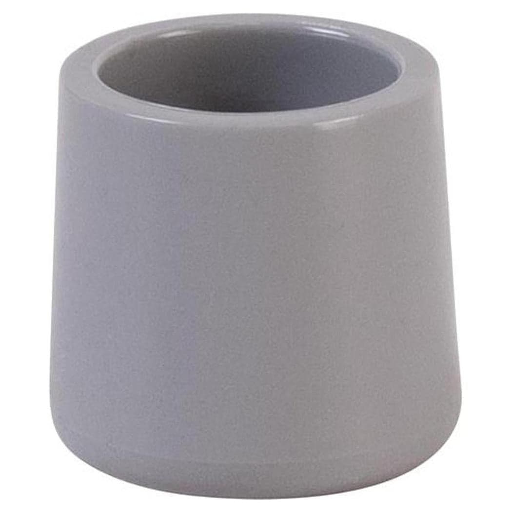 Replacement gray plastic foot cap for folding chair