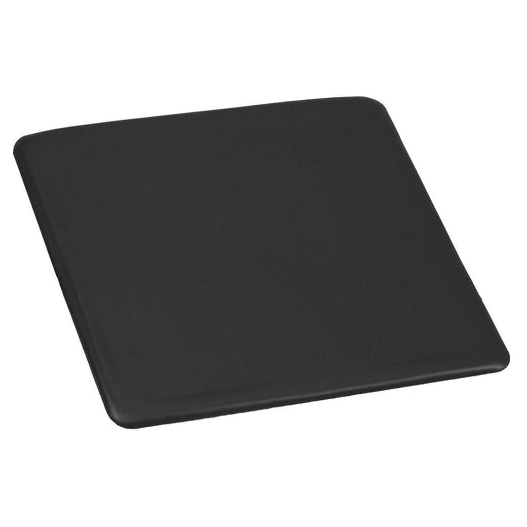 Assise de remplacement pour chaise pliante en résine noire ou finition acajou