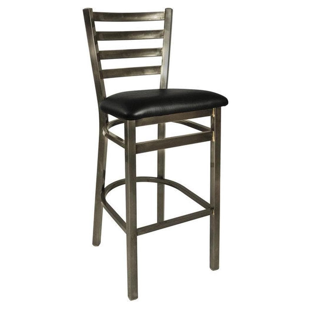Bar stool with ladder back PAOLA transparent finish