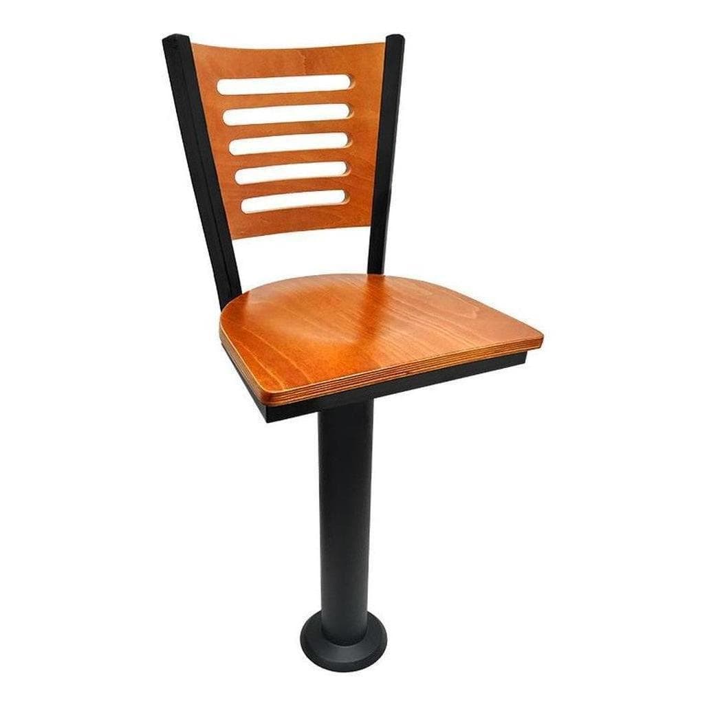 Counter height restaurant stool G5 with fixed floor base