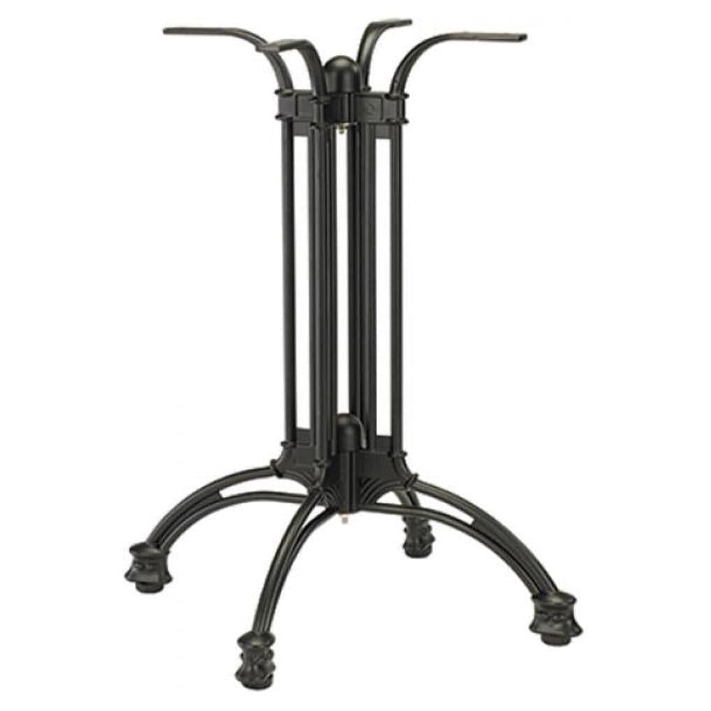 Base de mesa exterior de aluminio termolacado negro de 61 cm