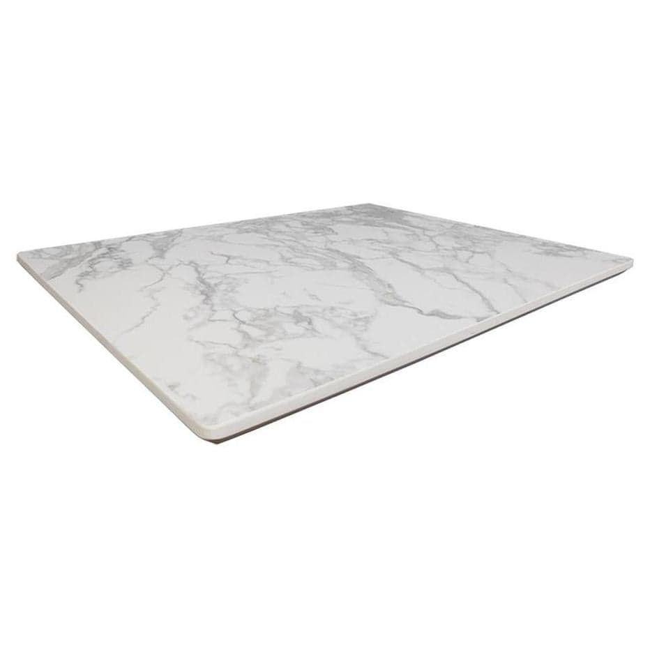 Tabletop in sintered stone with gray marble pattern