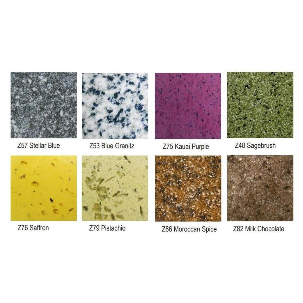Tabletop SIERRASOLID outdoor molded acrylic granite-style
