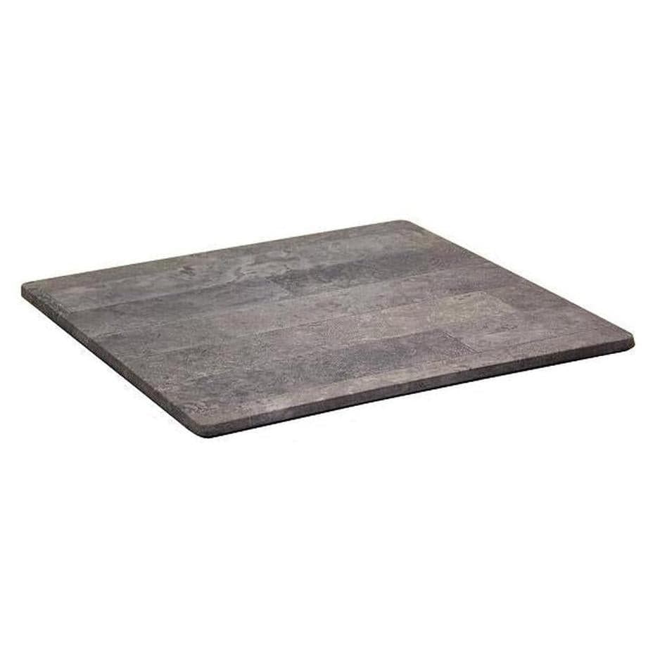 Mesa de exterior de compresión moldeada con acabado gris rústico
