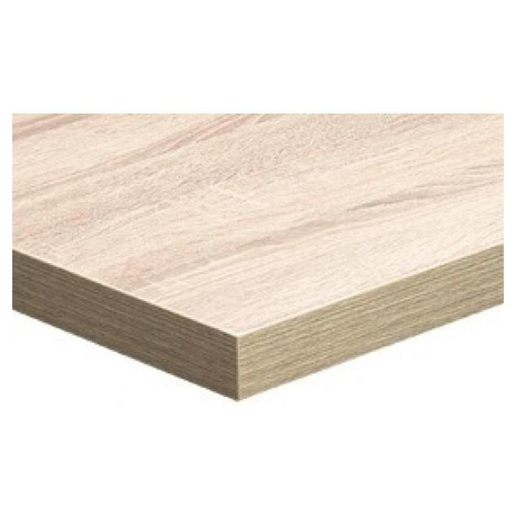 Plateau de table intérieur en mélaminé finition chêne vieilli