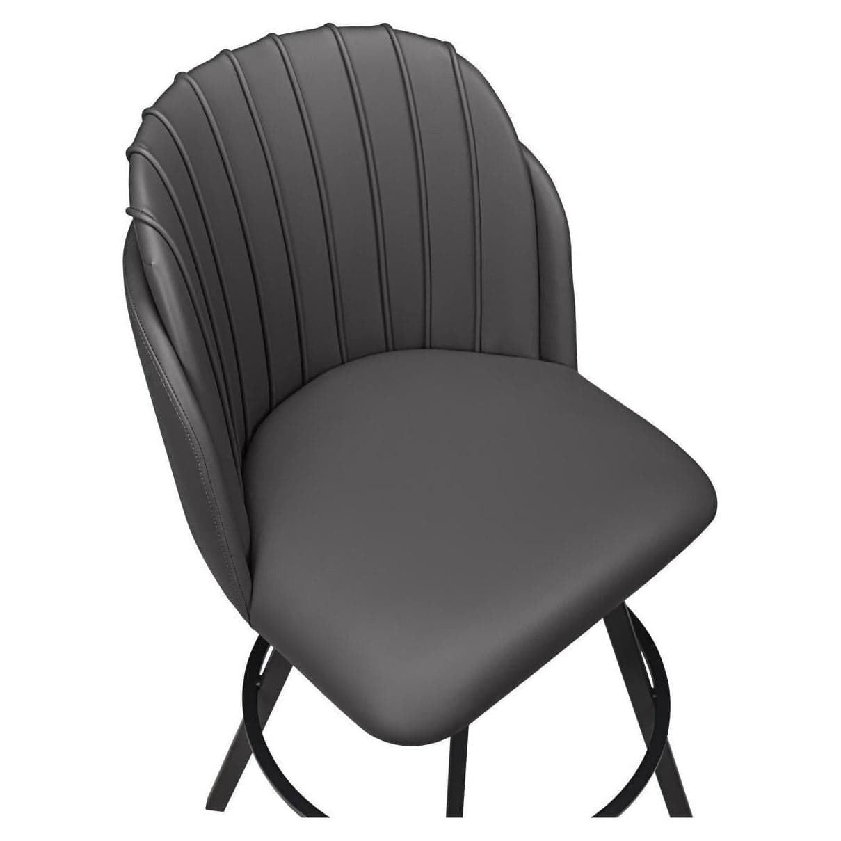 Taburete de bar giratorio premium CELESTINA con base circular.