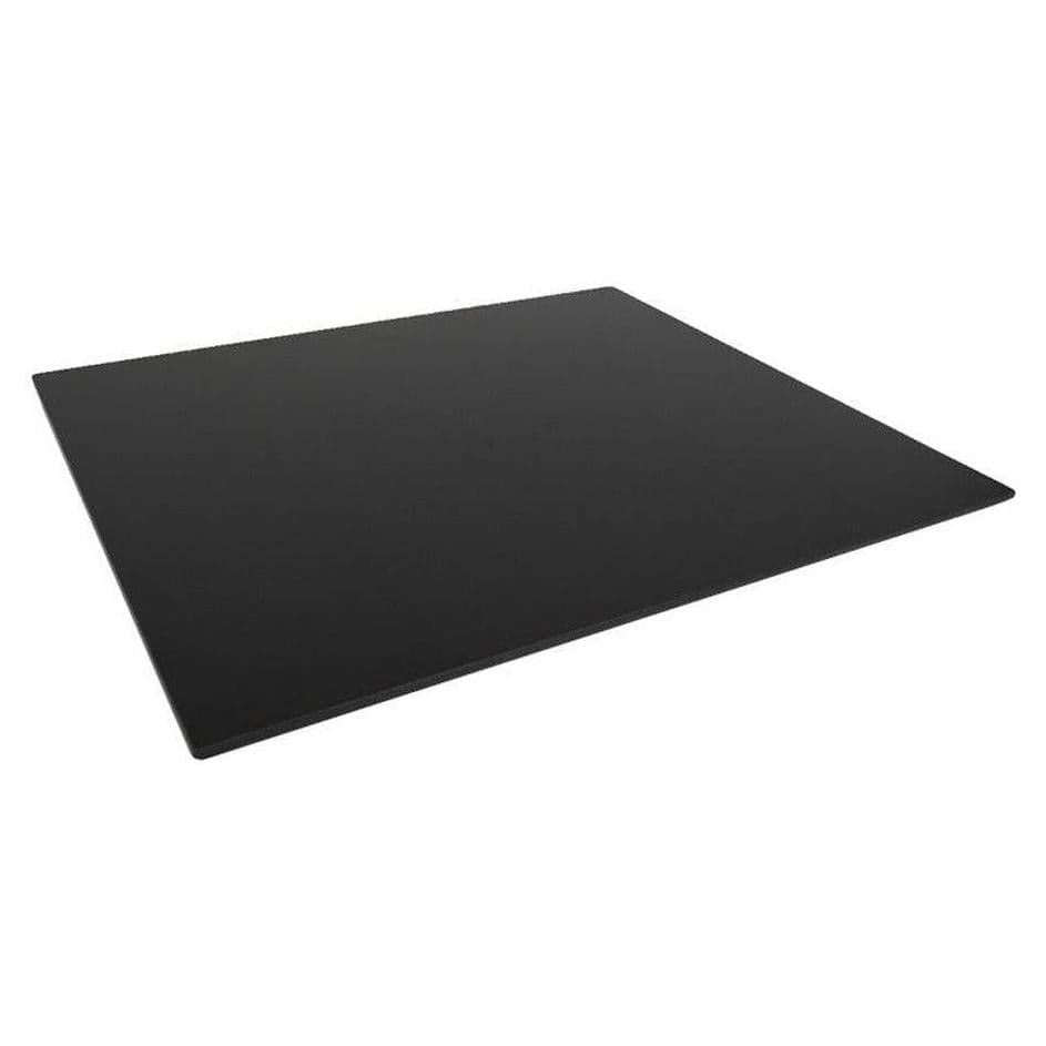 Plateau de table en pierre frittée noire pleine épaisseur 2,2 cm