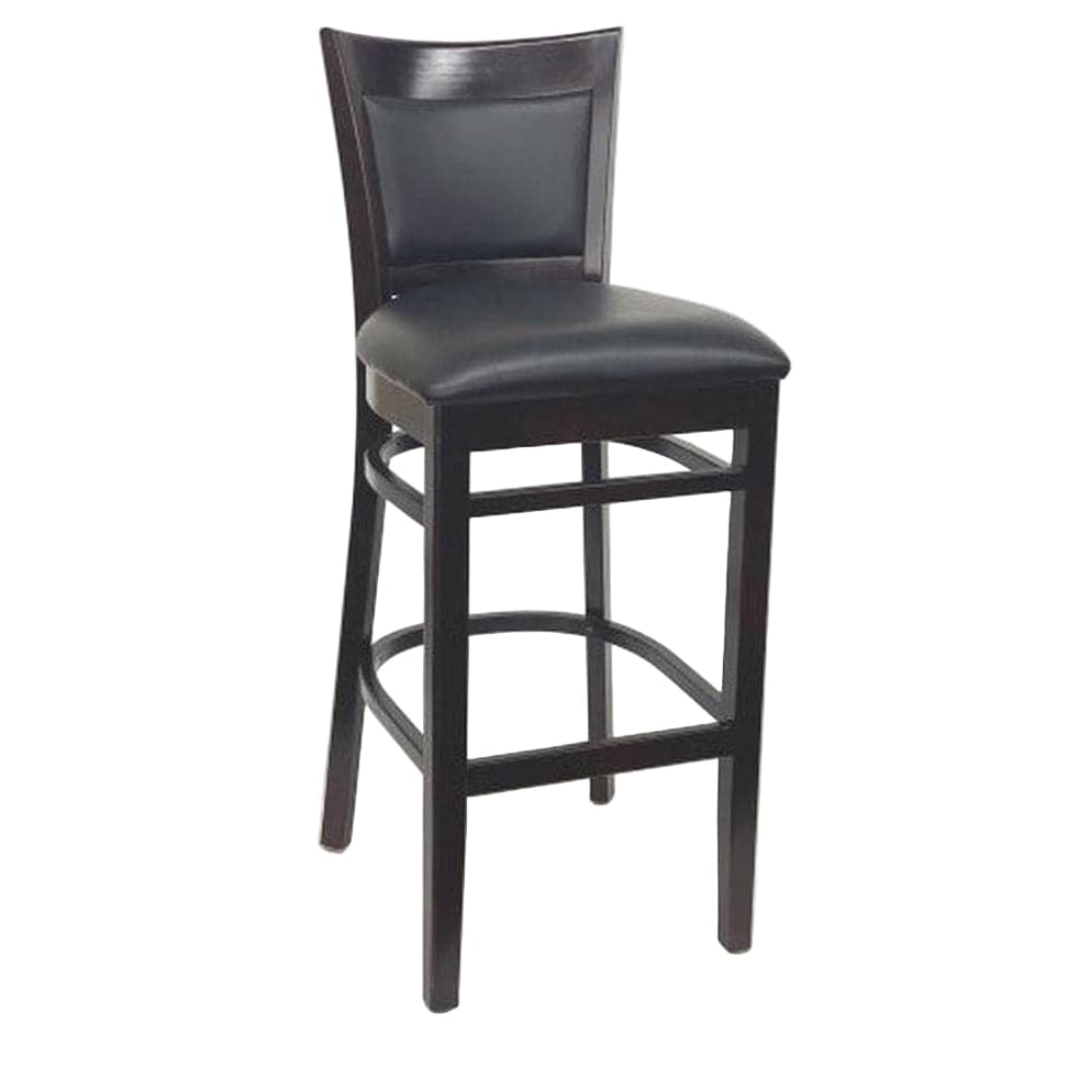Tabouret de bar rembourré en hêtre européen