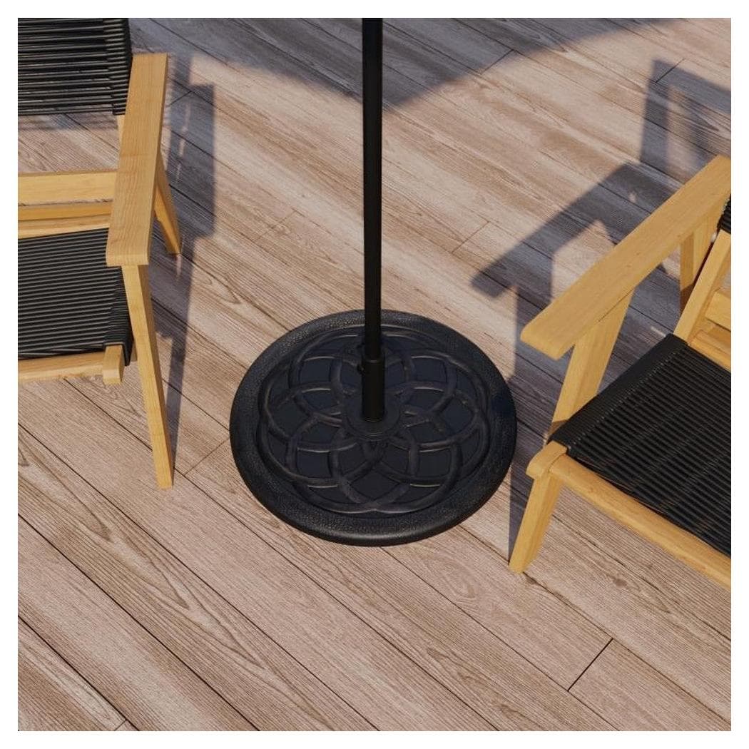 Universal KONA bronze cement parasol base with weather-resistant coating