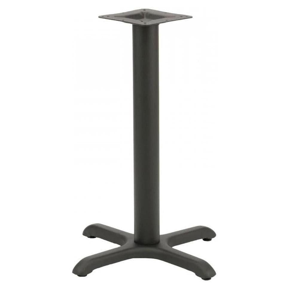 Base 22 x 22 pulgadas de acero estampado con columna de 4", altura de barra