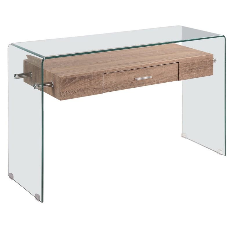 Console Silja en bois et verre 120 x 40 cm