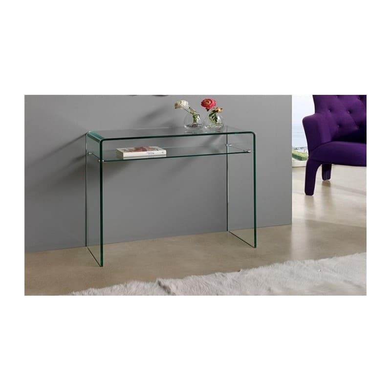 Console Natasja (SU) en verre courbé 100 x 33 cm