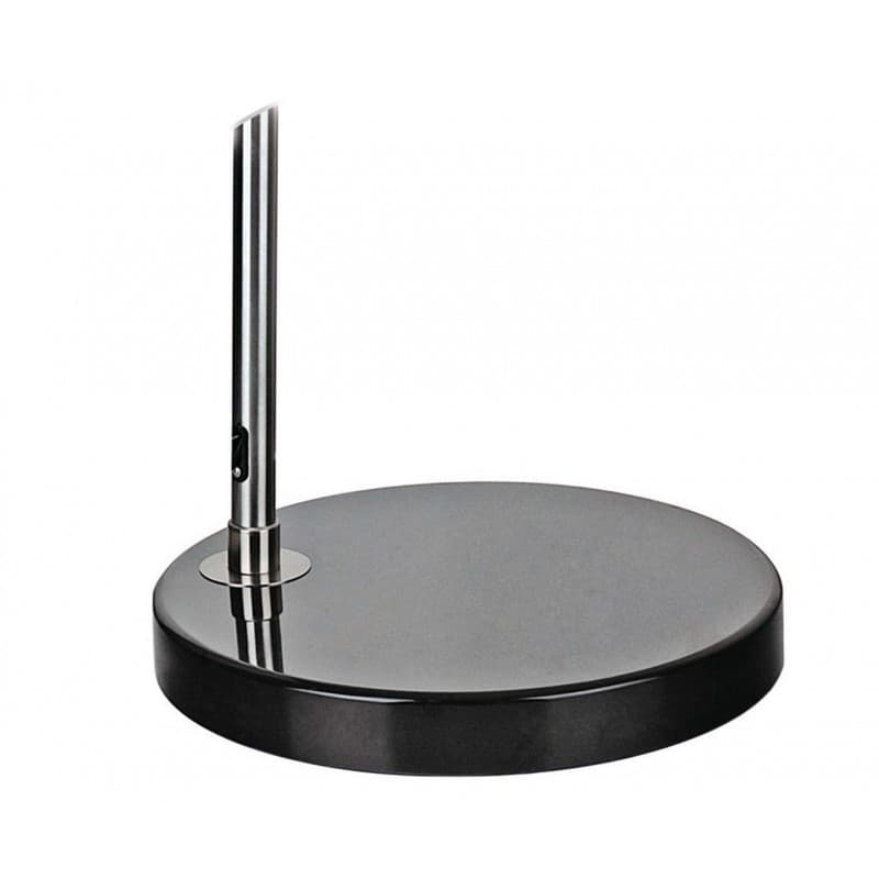 Lámpara de pie ARTIS con estructura cromada, base de mármol negro (cromado, mármol negro)