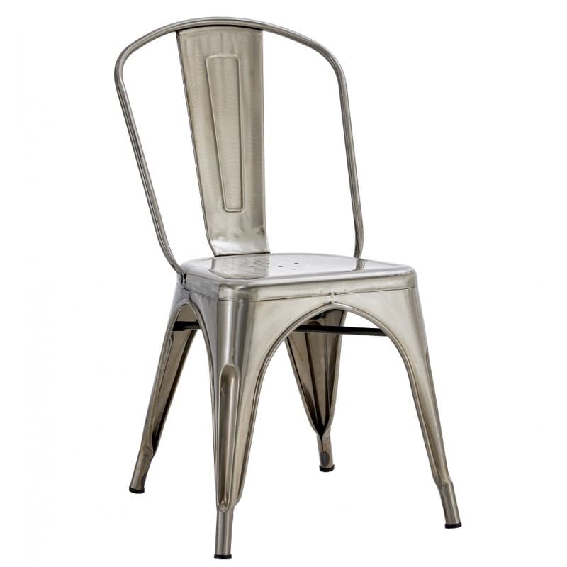 Chaise Bleex EK LIMITED en acier poli argenté