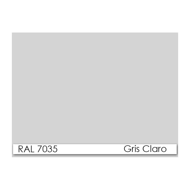 Armoire métallique Krag à portes coulissantes, structure en métal, dimensions 90 × 46 × 185 cm, finition RAL 7035 gris