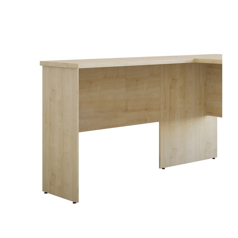 Escritorio ECO lateral con tablero bilaminado, dimensiones 90 × 40 cm, acabado natural.