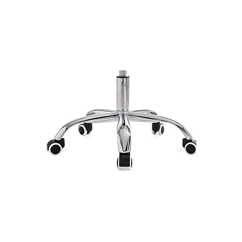 Chaise de bureau Puket avec vérin à gaz et mécanisme inclinable, dossier en résille pistache et assise en tissu noir