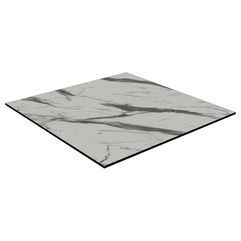 Plateau de table Princip carré Tavilo, dimensions 69 × 69 cm, finition Marbre AF 5657