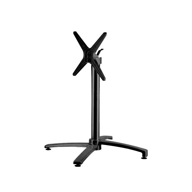 Piètement de table Eugénie pliant en aluminium, finition noire