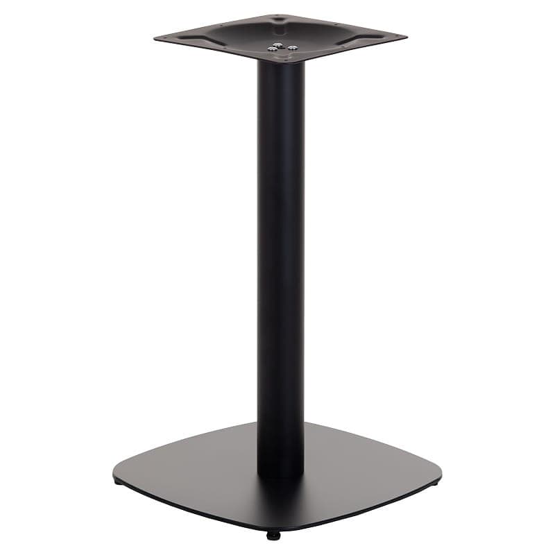 Piètement de table Rodnet 72, base carrée 45 × 45 cm, hauteur 72 cm, finition noire