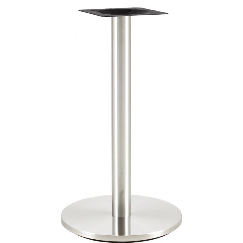 Piètement de table Steireck en acier inoxydable, base ronde Ø 45 cm, hauteur 72 cm