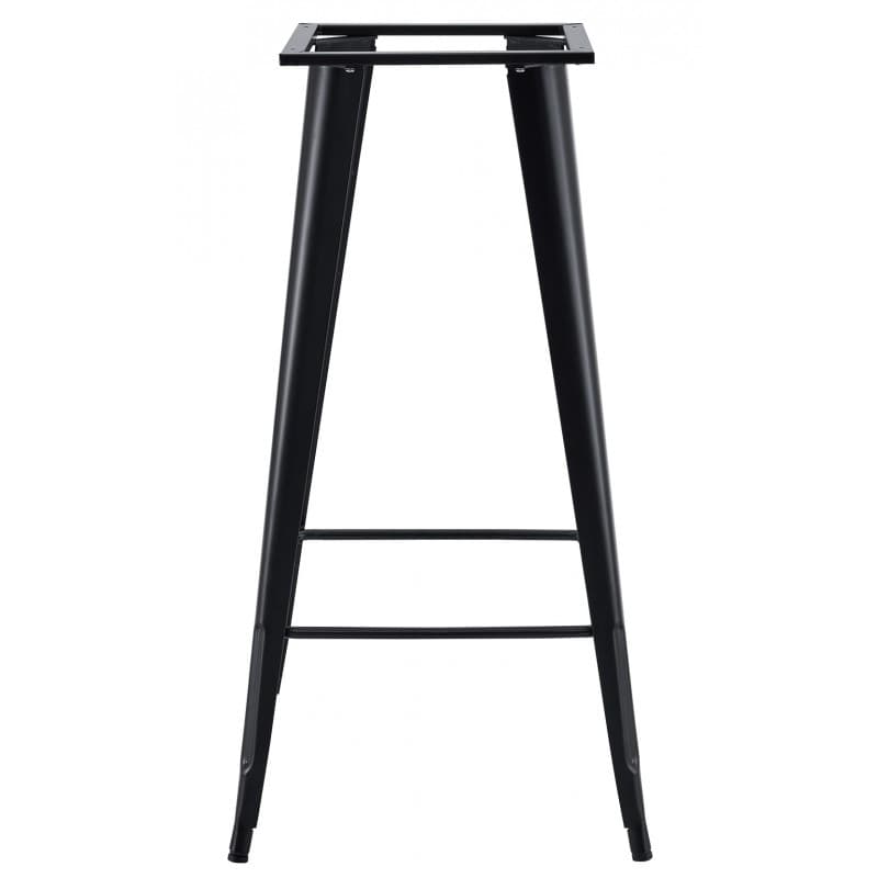 Piètement de table Bleex EK haut en acier pour plateau 60 × 60 cm, finition noire
