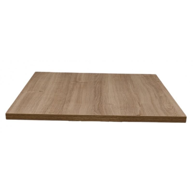 Plateau de table Dug en mélaminé, épaisseur 30 mm, format carré 60 × 60 cm